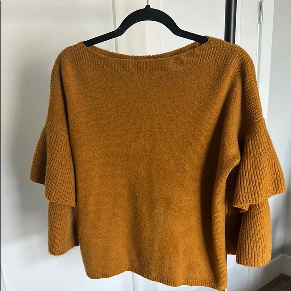 Madewell Gold Bell-Sleeve Sweater - Picture 3 of 4